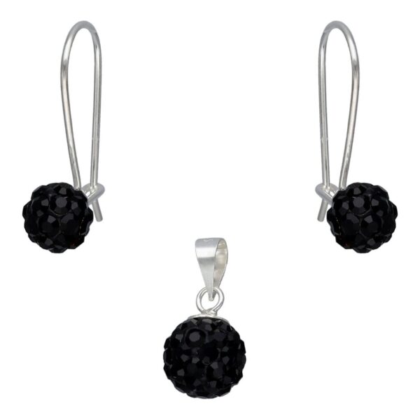 Conjunto Esfera Cristales Negro