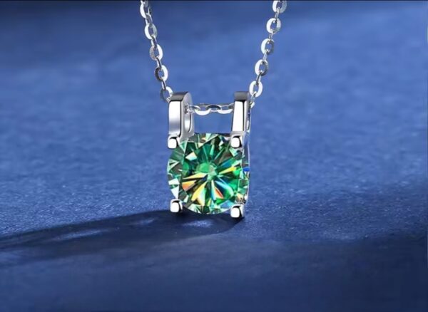 Colgante 1 quilate Moissanite collar certificado GRA
