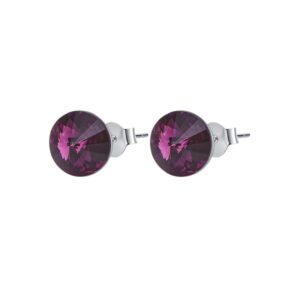 Aro punto de luz color purple de cristal Swarovski,