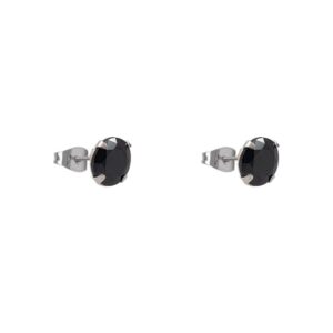 Aro circón diámetro: 5mm color negro Plata 925