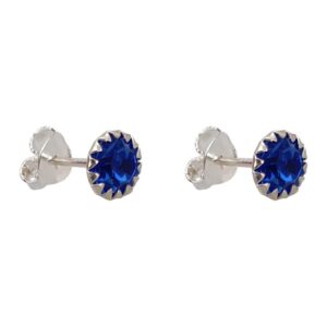 Aro circón azul diámetro: 0,5mm Plata 925 -