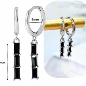Pendientes de plata de ley 925 Colgante