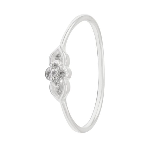 Anillo corazones unidos con circón plata 925