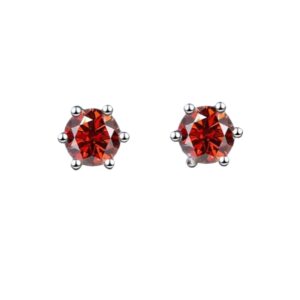 Pendientes de circón de 18K para mujer, aretes chapados en plata de ley S925,