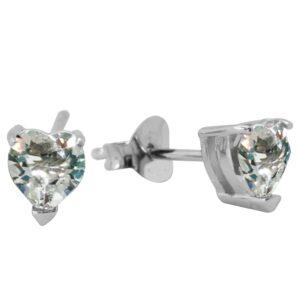 Aros de Plata 925 con Corazón de Cristal Swarovski