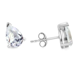 Aros de Plata 925 con Lágrimas de Cristal Swarovski