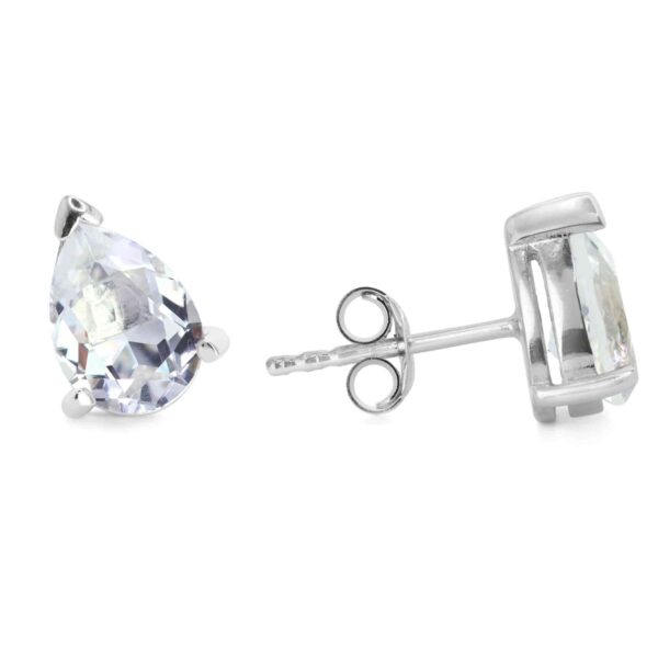 Aros de Plata 925 con Lágrimas de Cristal Swarovski