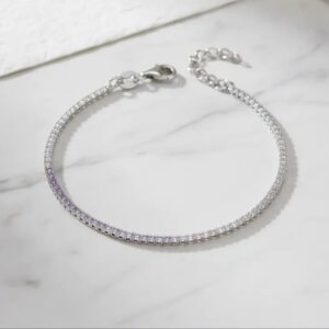 Pulsera de teni de plata 925 de circones